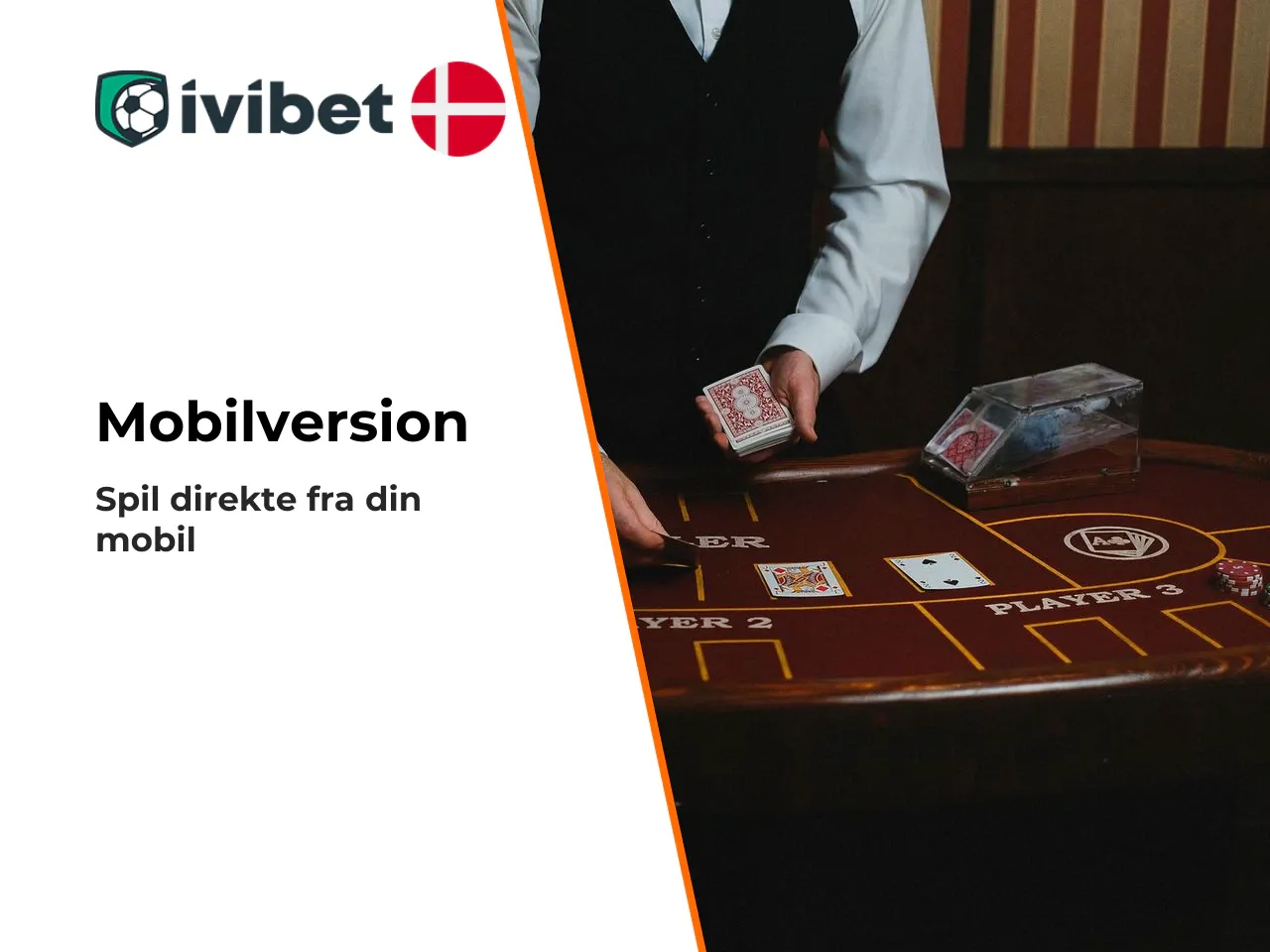 Website, mobilversion og app. Ivibet tilbyder