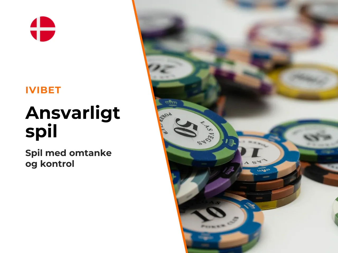 Ansvarligt spil kort huskeliste. - Spil