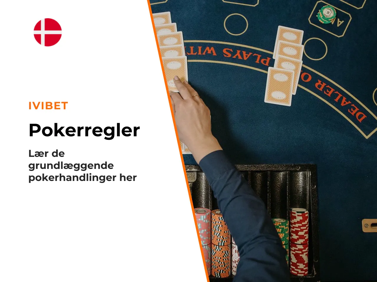 Handlinger fold, check, call, bet, raise